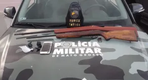 Operação integrada em MT desmantela tráfico e apreende armas com facção criminosa